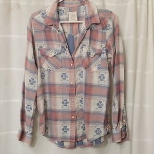 American Eagle plaid button down